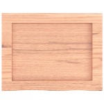 vidaXL Raft de perete maro deschis 40x30x(2-4) cm lemn stejar tratat