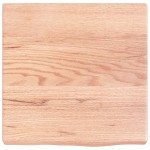 vidaXL Raft de perete maro deschis 40x40x(2-4) cm lemn stejar tratat