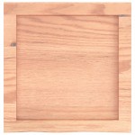 vidaXL Raft de perete maro deschis 40x40x(2-6) cm lemn stejar tratat