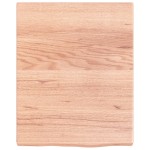 vidaXL Raft de perete maro deschis 40x50x(2-4) cm lemn stejar tratat