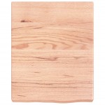 vidaXL Raft de perete maro deschis 40x50x(2-6) cm lemn stejar tratat