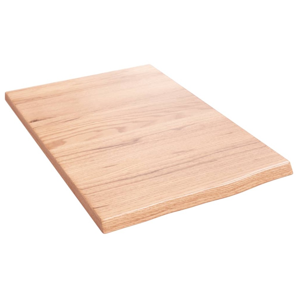 vidaXL Poliță perete maro deschis 40x60x2 cm lemn masiv stejar tratat