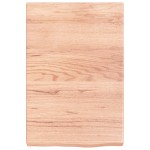 vidaXL Raft de perete maro deschis 40x60x(2-6) cm lemn stejar tratat