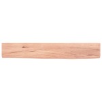 vidaXL Poliță perete maro deschis 60x10x2 cm lemn masiv stejar tratat