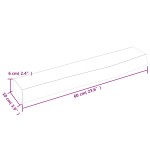 vidaXL Poliță perete maro deschis 60x10x6 cm lemn masiv stejar tratat vidaXL Poliță perete maro deschis 60x10x6 cm lemn masiv stejar tratat