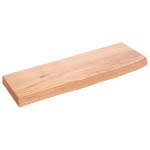 vidaXL Poliță perete maro deschis 60x20x4 cm lemn masiv stejar tratat