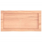 vidaXL Raft de perete maro deschis 60x30x(2-4) cm lemn stejar tratat vidaXL Raft de perete maro deschis 60x30x(2-4) cm lemn stejar tratat