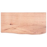 vidaXL Raft de perete maro deschis 60x30x(2-6) cm lemn stejar tratat
