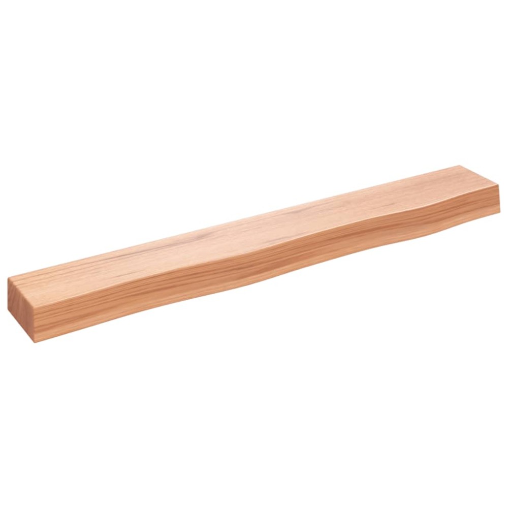 vidaXL Poliță perete maro deschis 80x10x6 cm lemn masiv stejar tratat