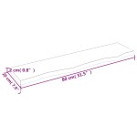 vidaXL Poliță perete maro deschis 80x20x2 cm lemn masiv stejar tratat vidaXL Poliță perete maro deschis 80x20x2 cm lemn masiv stejar tratat