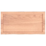 vidaXL Raft de perete maro deschis 80x40x(2-6) cm lemn stejar tratat vidaXL Raft de perete maro deschis 80x40x(2-6) cm lemn stejar tratat