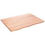 vidaXL Poliță perete maro deschis 80x60x2 cm lemn masiv stejar tratat