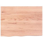 vidaXL Raft de perete maro deschis 80x60x(2-6) cm lemn stejar tratat vidaXL Raft de perete maro deschis 80x60x(2-6) cm lemn stejar tratat