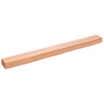 vidaXL Poliță perete maro deschis 100x10x6 cm lemn masiv stejar tratat