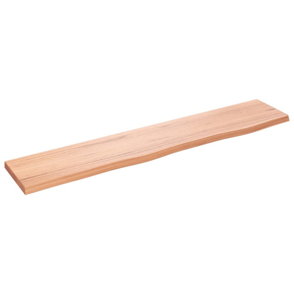 vidaXL Raft de perete maro deschis 100x20x2cm lemn masiv stejar tratat