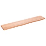 vidaXL Raft de perete maro deschis 100x20x2cm lemn masiv stejar tratat