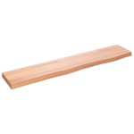vidaXL Poliță perete maro deschis 100x20x4 cm lemn masiv stejar tratat