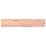 vidaXL Poliță perete maro deschis 100x20x4 cm lemn masiv stejar tratat