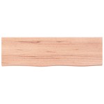 vidaXL Raft de perete maro deschis 100x30x(2-4) cm lemn stejar tratat