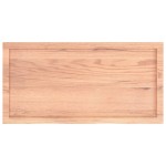 vidaXL Raft de perete maro deschis 100x50x(2-6) cm lemn stejar tratat