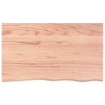 vidaXL Raft de perete maro deschis 100x60x(2-4) cm lemn stejar tratat