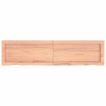 vidaXL Raft de perete maro deschis 120x30x(2-6) cm lemn stejar tratat