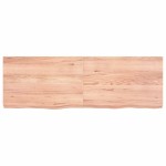 vidaXL Raft de perete maro deschis 120x40x(2-6) cm lemn stejar tratat
