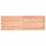 vidaXL Raft de perete maro deschis 120x40x(2-6) cm lemn stejar tratat