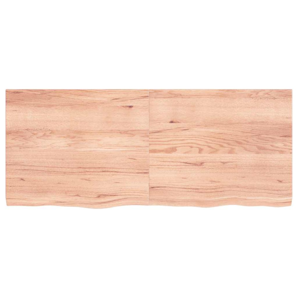 vidaXL Raft de perete maro deschis 120x50x(2-4) cm lemn stejar tratat