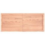 vidaXL Raft de perete maro deschis 120x50x(2-6) cm lemn stejar tratat