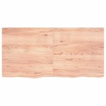 vidaXL Raft de perete maro deschis 120x60x(2-4) cm lemn stejar tratat