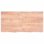 vidaXL Raft de perete maro deschis 120x60x(2-6) cm lemn stejar tratat
