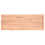 vidaXL Raft de perete maro deschis 140x50x(2-4) cm lemn stejar tratat