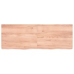 vidaXL Raft de perete maro deschis 140x50x(2-6) cm lemn stejar tratat