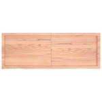 vidaXL Raft de perete maro deschis 140x50x(2-6) cm lemn stejar tratat