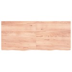 vidaXL Raft de perete maro deschis 140x60x(2-4) cm lemn stejar tratat