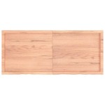 vidaXL Raft de perete maro deschis 140x60x(2-4) cm lemn stejar tratat