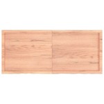 vidaXL Raft de perete maro deschis 140x60x(2-6) cm lemn stejar tratat