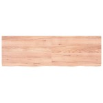 vidaXL Raft de perete maro deschis 160x50x(2-4) cm lemn stejar tratat