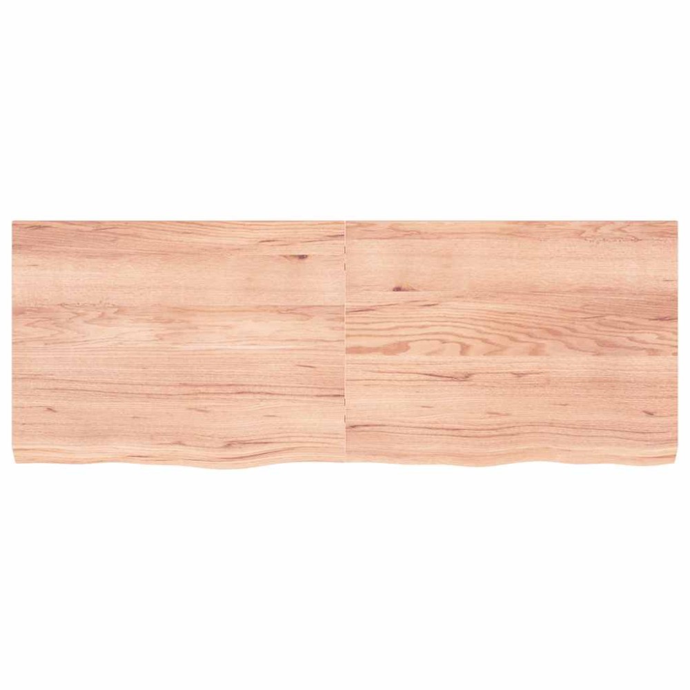 vidaXL Raft de perete maro deschis 160x60x(2-6) cm lemn stejar tratat