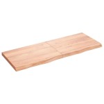 vidaXL Raft de perete maro deschis 160x60x(2-6) cm lemn stejar tratat