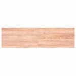 vidaXL Raft de perete maro deschis 180x50x(2-4) cm lemn stejar tratat