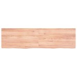 vidaXL Raft de perete maro deschis 180x50x(2-6) cm lemn stejar tratat