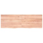 vidaXL Raft de perete maro deschis 180x60x(2-4) cm lemn stejar tratat