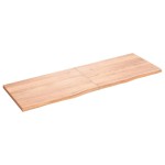 vidaXL Raft de perete maro deschis 180x60x(2-4) cm lemn stejar tratat