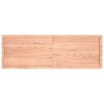 vidaXL Raft de perete maro deschis 180x60x(2-4) cm lemn stejar tratat