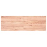 vidaXL Raft de perete maro deschis 180x60x(2-6) cm lemn stejar tratat