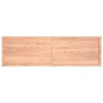 vidaXL Raft de perete maro deschis 200x60x(2-6) cm lemn stejar tratat vidaXL Raft de perete maro deschis 200x60x(2-6) cm lemn stejar tratat
