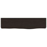 vidaXL Raft de perete maro închis 40x10x4 cm lemn masiv stejar tratat