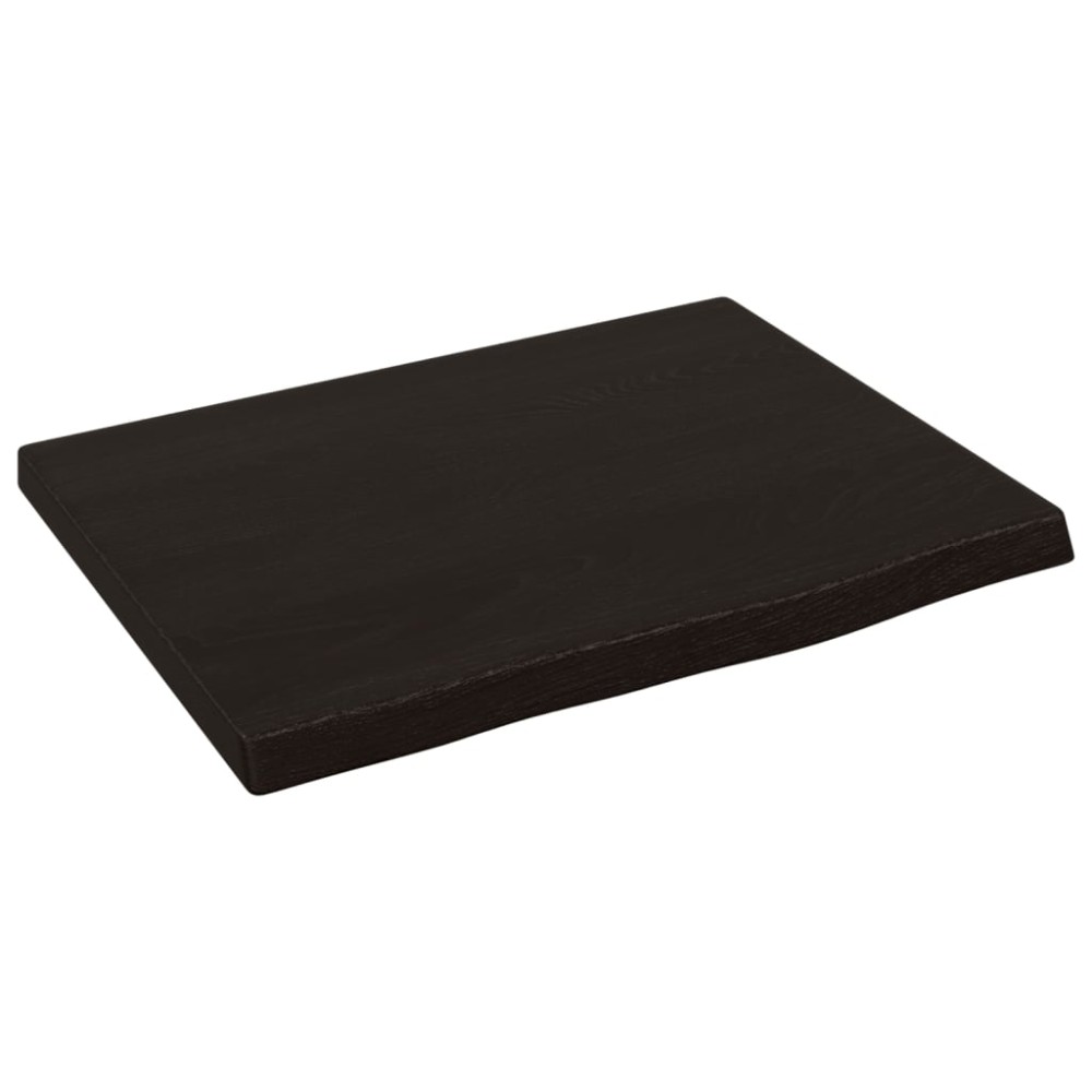 vidaXL Raft de perete maro închis 40x30x2 cm lemn masiv stejar tratat